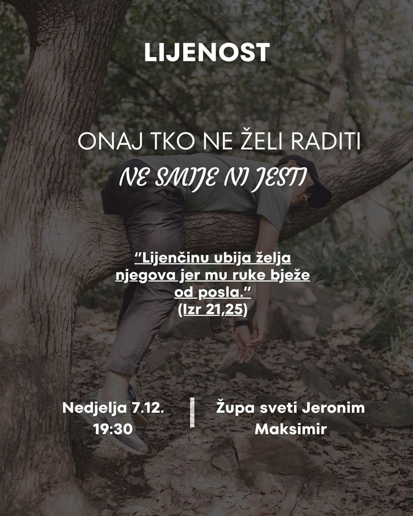 Kateheze za mlade - Lijenost