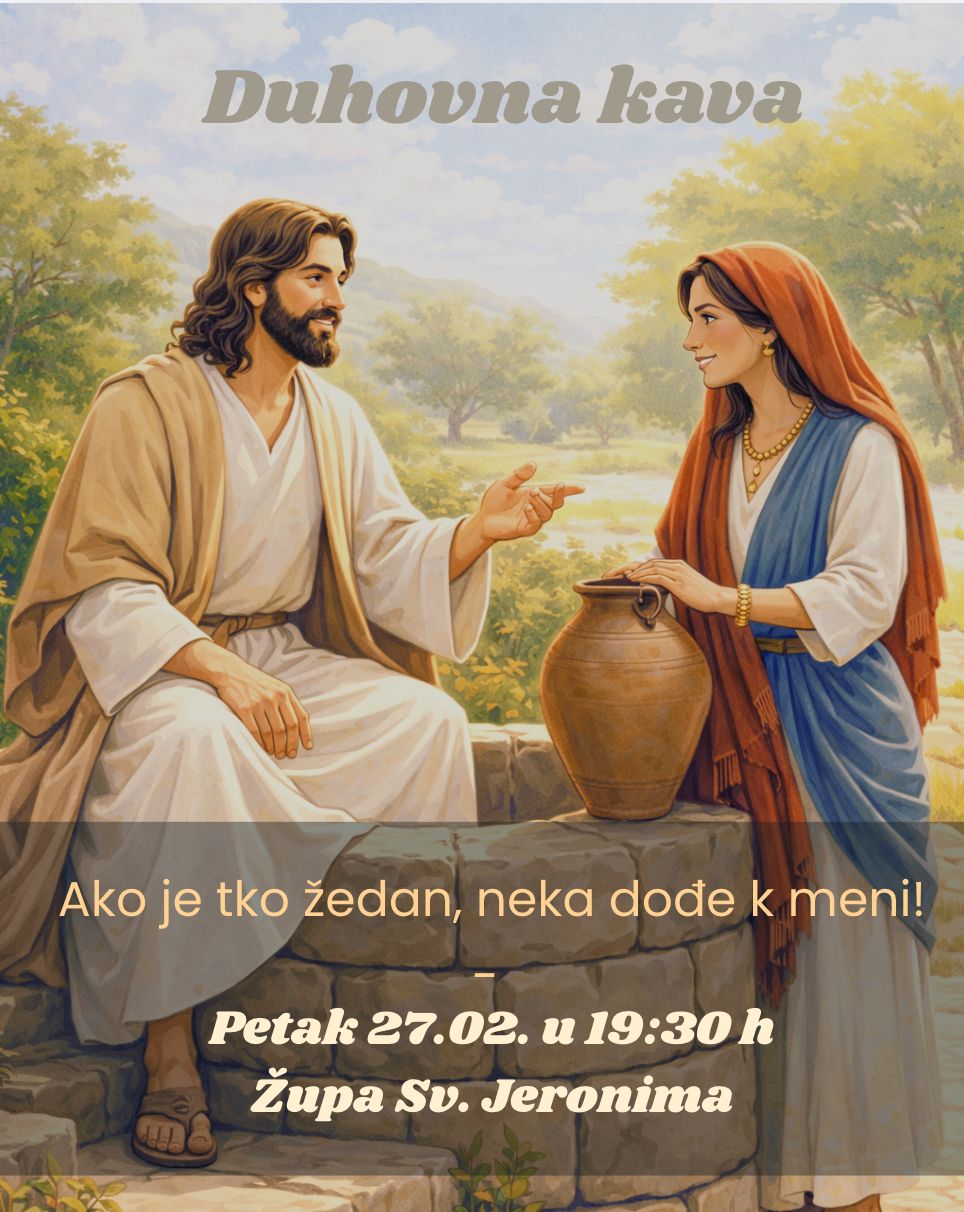 Biblijsko meditativni susret pod nazivom „Duhovna kava“, 27. 2. u 19:30
