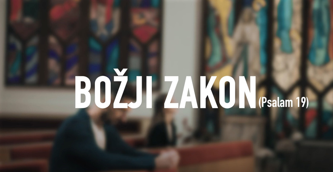 Božji zakon (Psalam 19), Antonio Perutina - video spot pjesme sniman u našoj crkvi