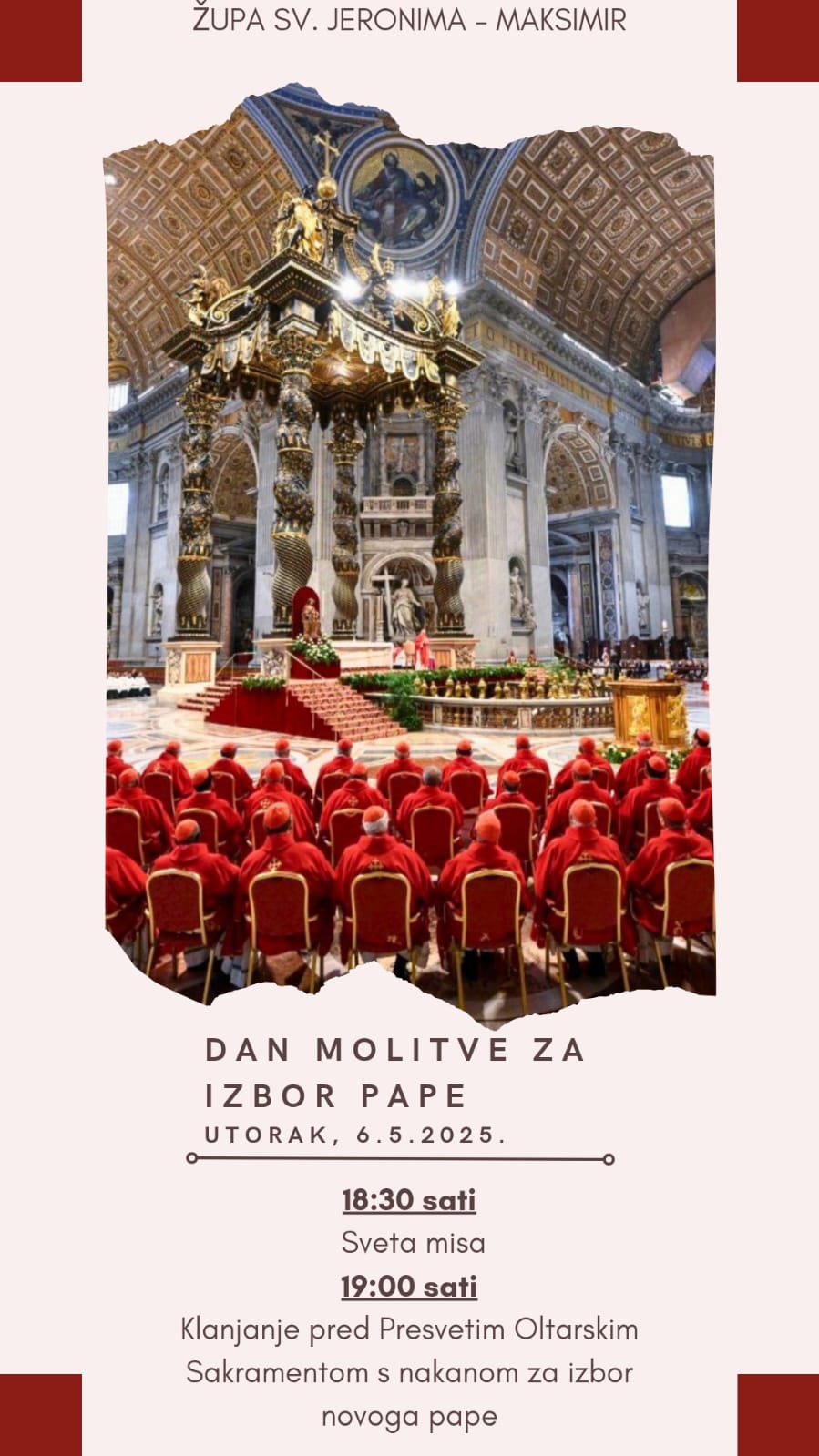 Dan molitve za izbor pape