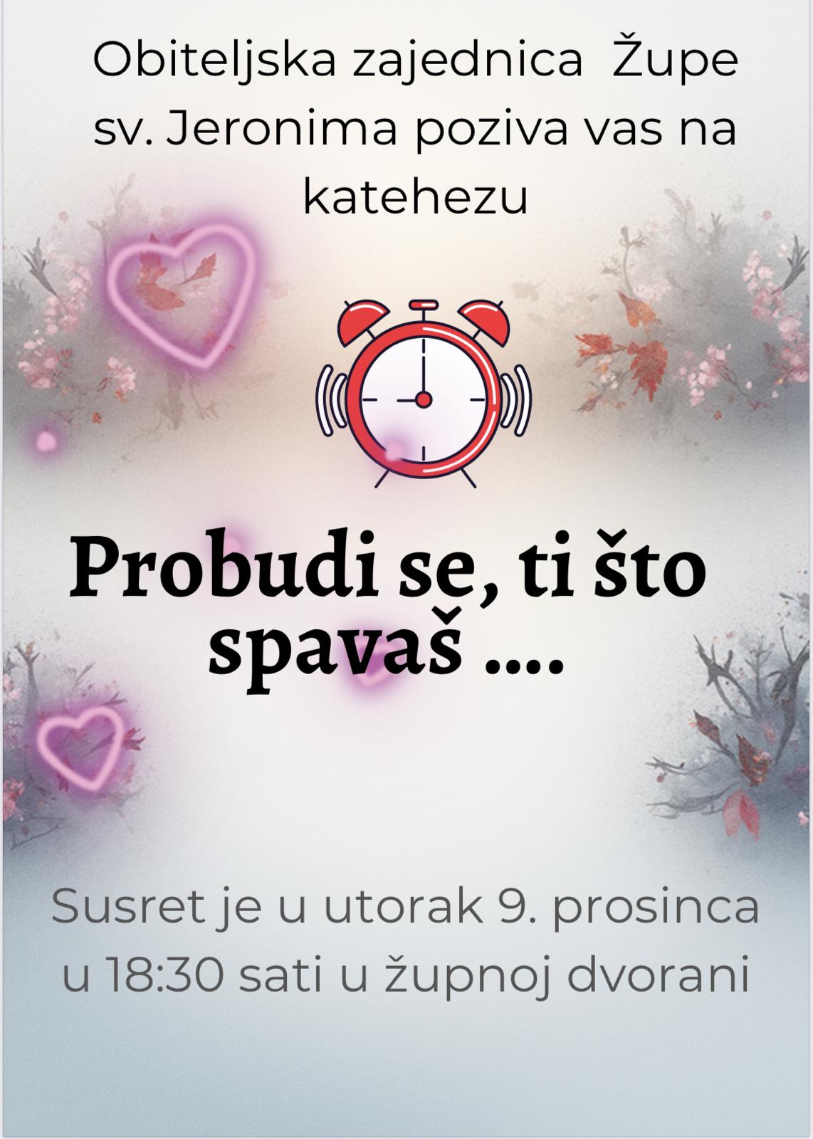 Kateheza: Probudi se, ti što spavaš...