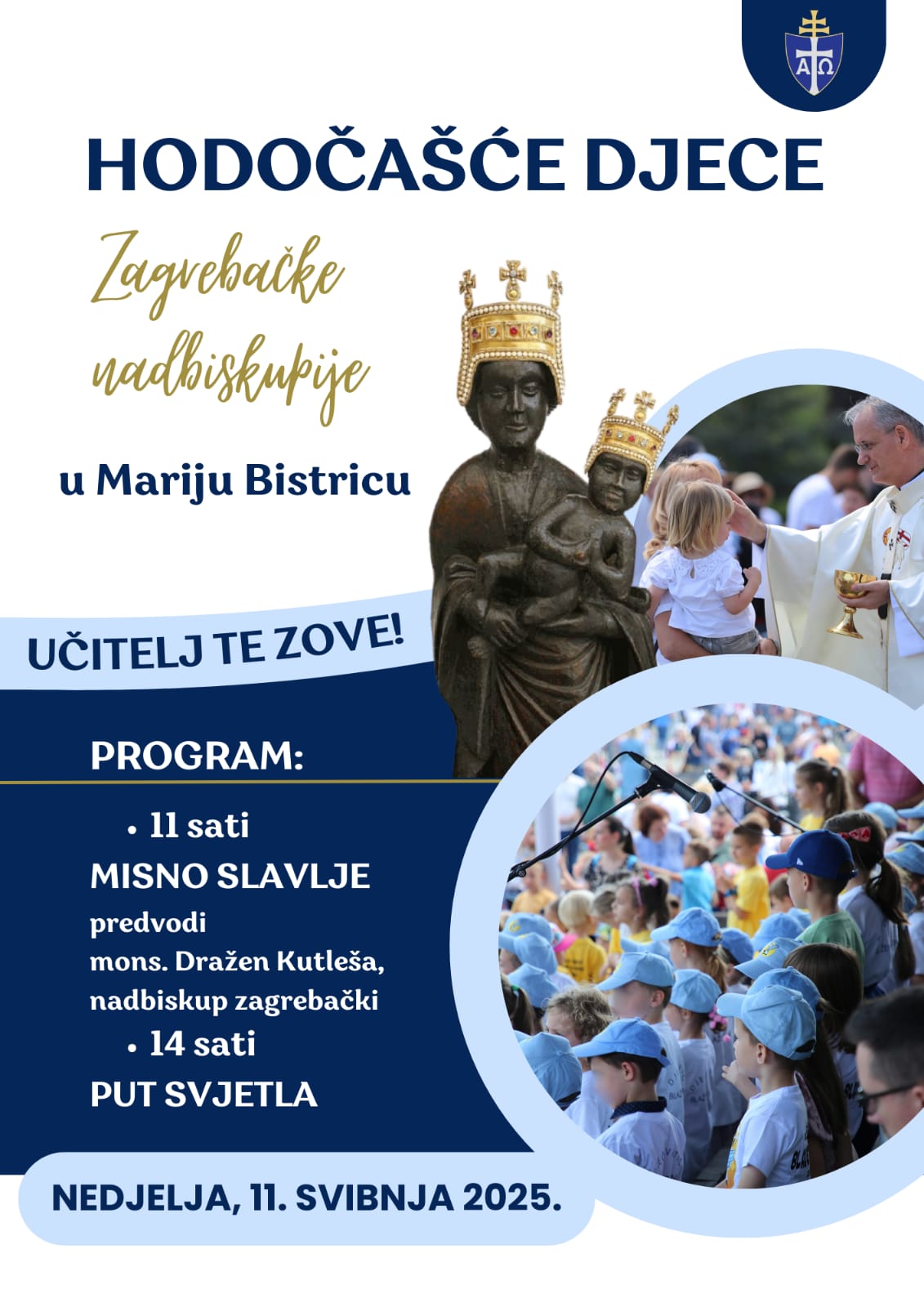 Hodočašće djece Zagrebačke nadbiskupije u Mariju Bistricu, 11.5.2025.
